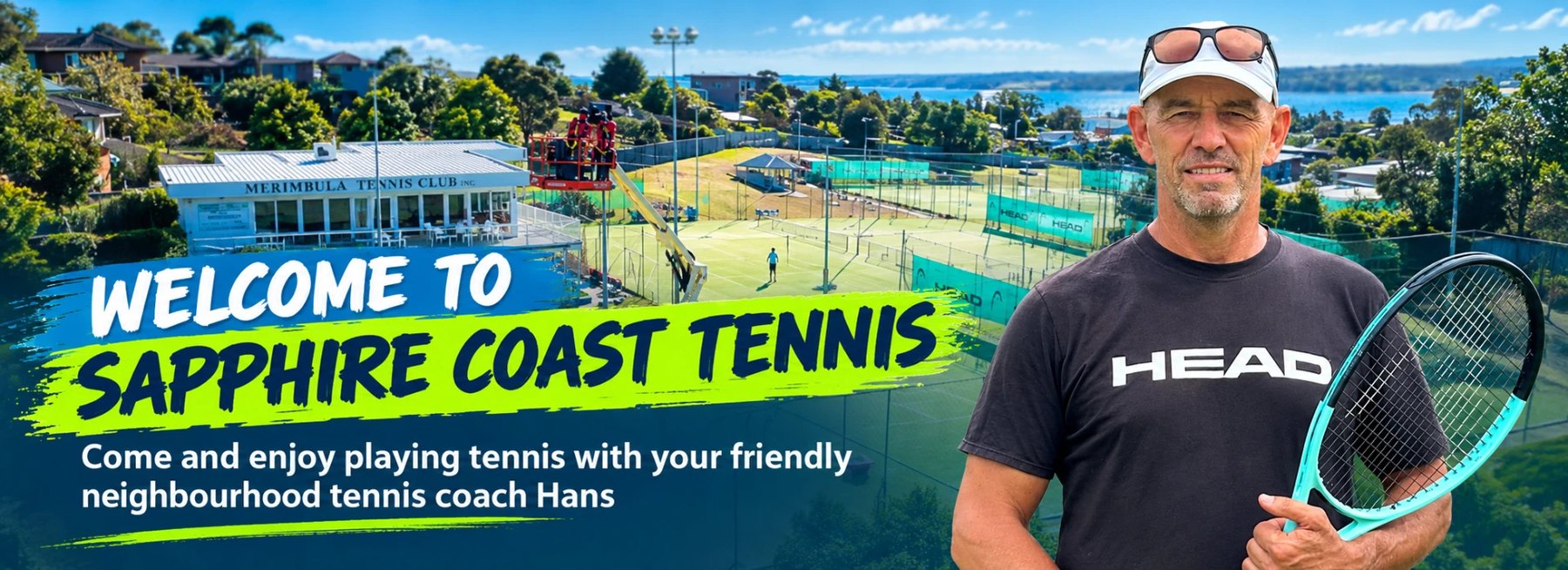 Welcome to Sapphire Coast Tennis — come and play tennis with your friendly neighbourhood coach Hans at Merimbula Tennis Club